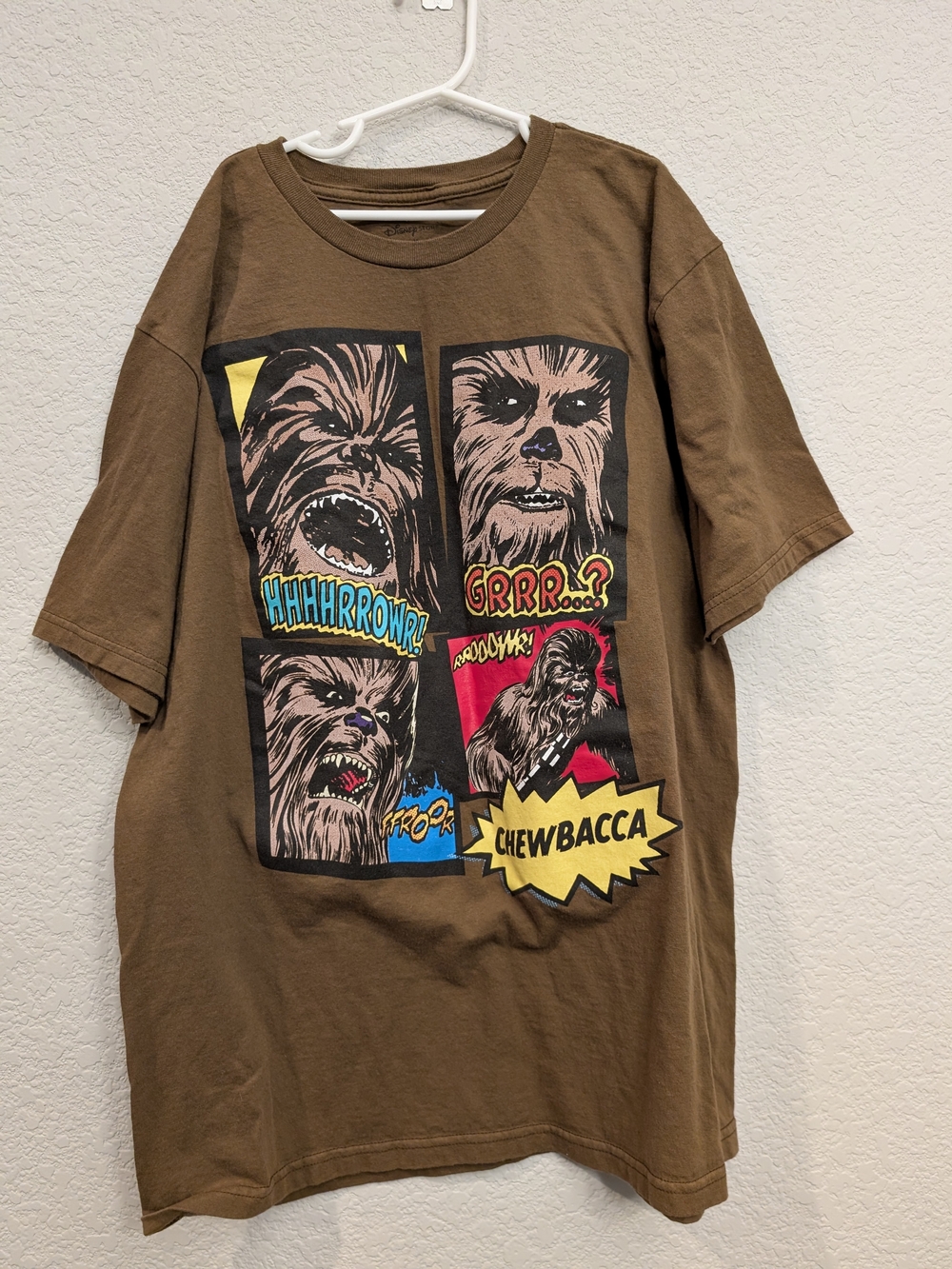 Retired Chewbacca Graphic Brown Men's Sz M Graphic Star Wars T-Shirt